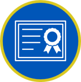 Our Lady of the Lake University program certificate icon.